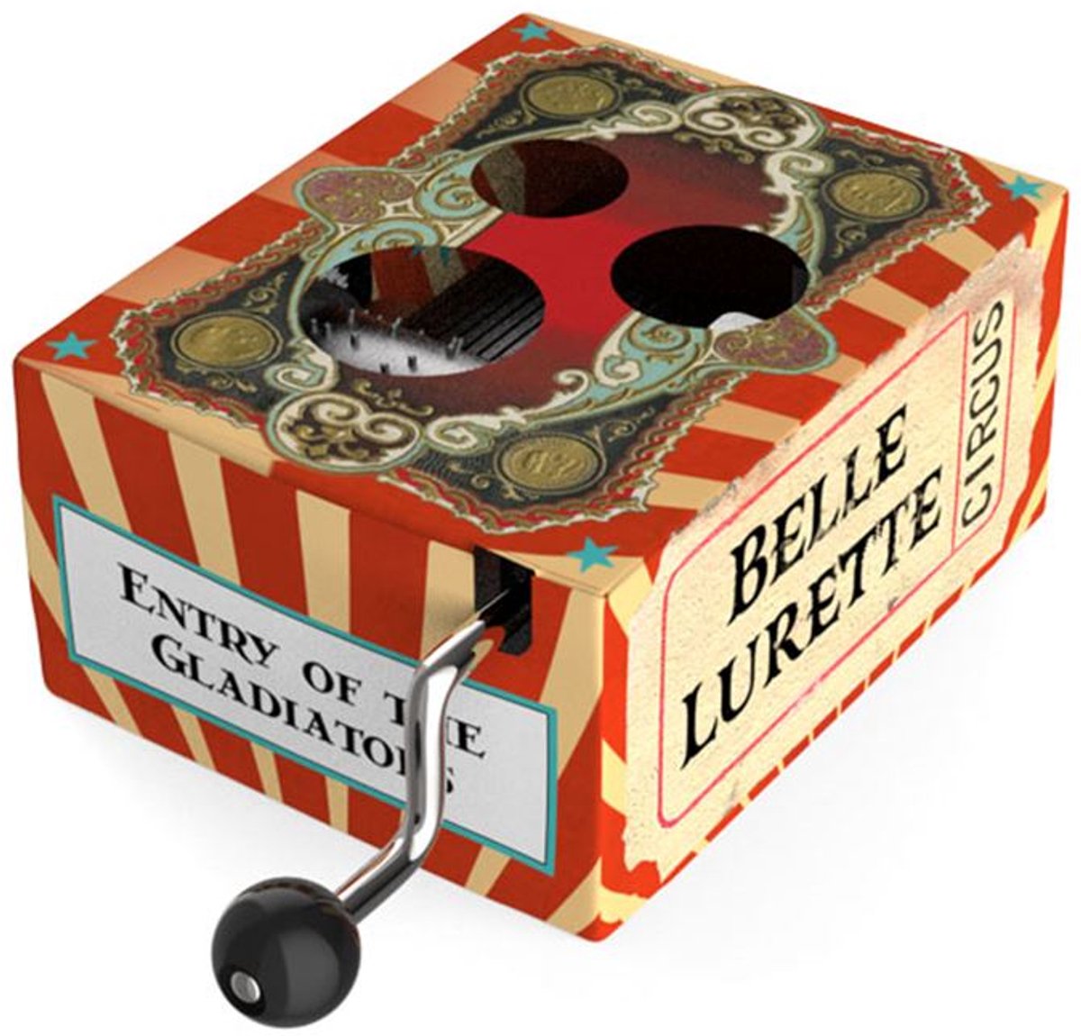 Belle Lurette handraaimuziekje speelgoed Entry of the Gladiators.