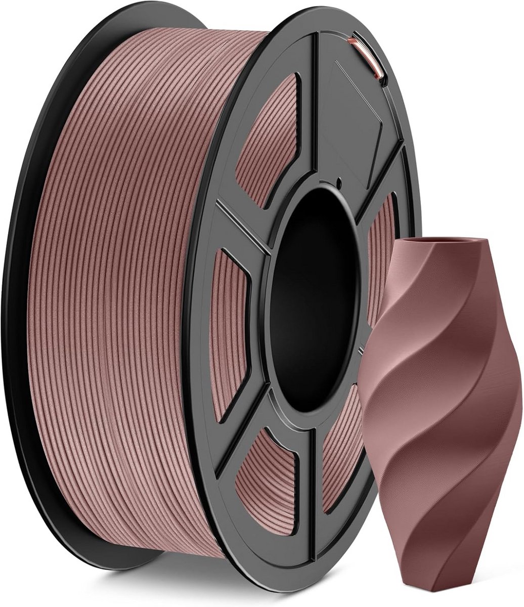3D Printer Filament PLA 1.75 mm Hout (Kersen) - 1.1 kg Spoel met 15% Houtvezels