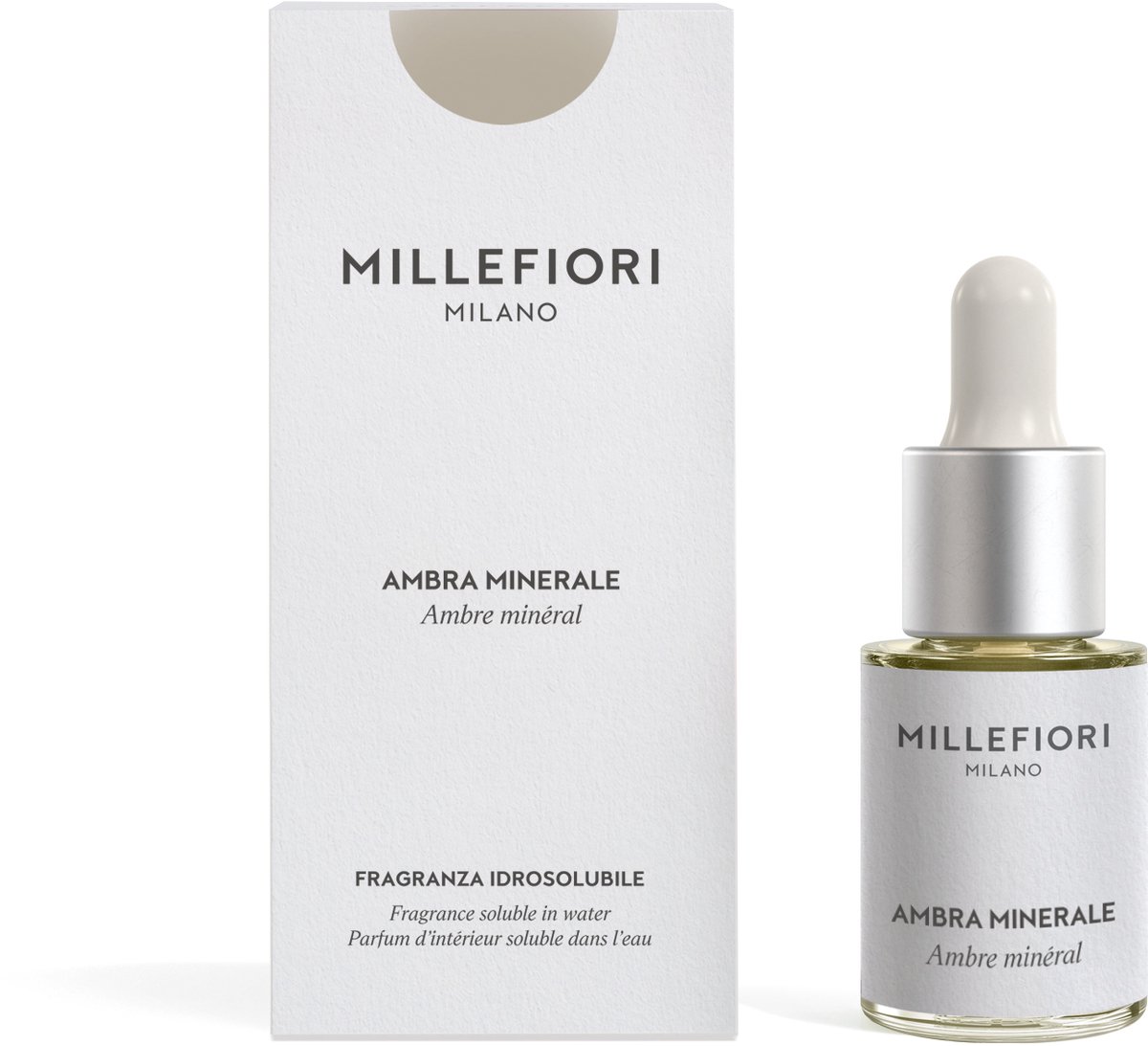 Millefiori Milano - Geurolie voor Aroma Diffuser 15 ml - Ambra Minerale - Geurverspreider