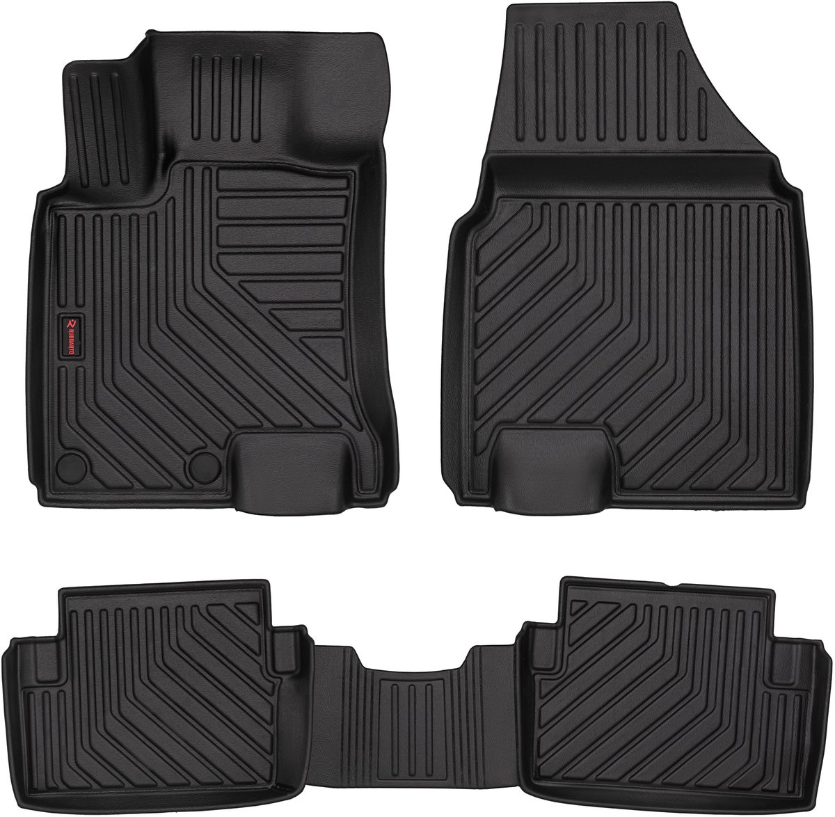 Wielganizator Serie - 3D Auto Vloermatten - Nissan Qashqai J10 I - 5cm Rand - Geen Geur