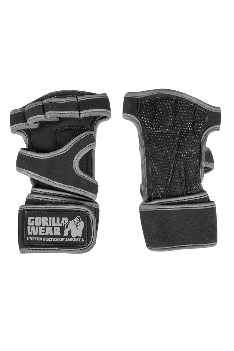 Gorilla Wear Yuma Krachtsport Handschoenen / Crossfit / Krachttraining Handschoenen / Zwart - Grijs I Heren & Dames - Maat S