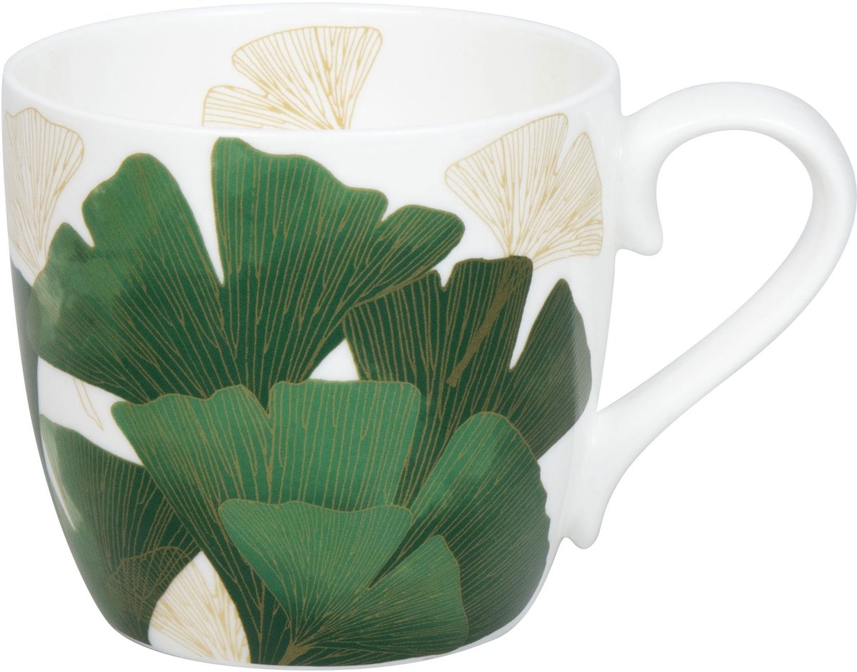 Könitz mok Ginkgo, beker, bloemisterij, porselein, groen, 425 ml, 11 2 057 2814