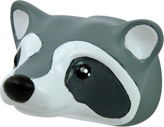 Foto: The zoo collection wandhaak raccoon polystone wasbeer