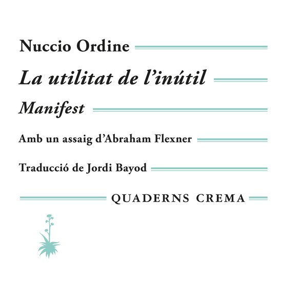 La utilitat de l'inútil - cover