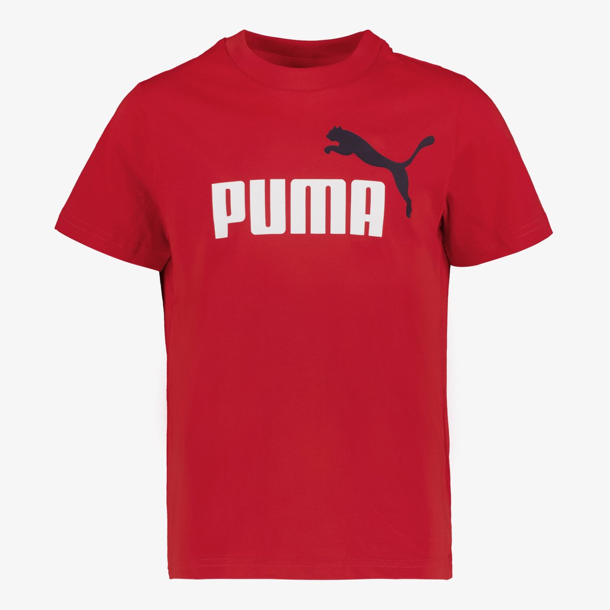 Puma Ess 2 Color NO.1 Logo kinder T-shirt Rood