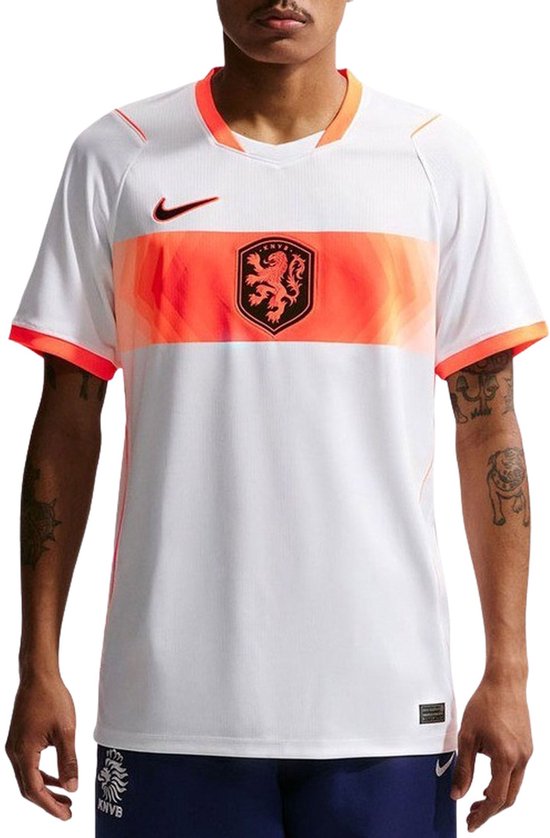 Nike Nederlands Elftal Maillot Extérieur 2026-2028 - Wit/Oranje - Taille S - Hommes