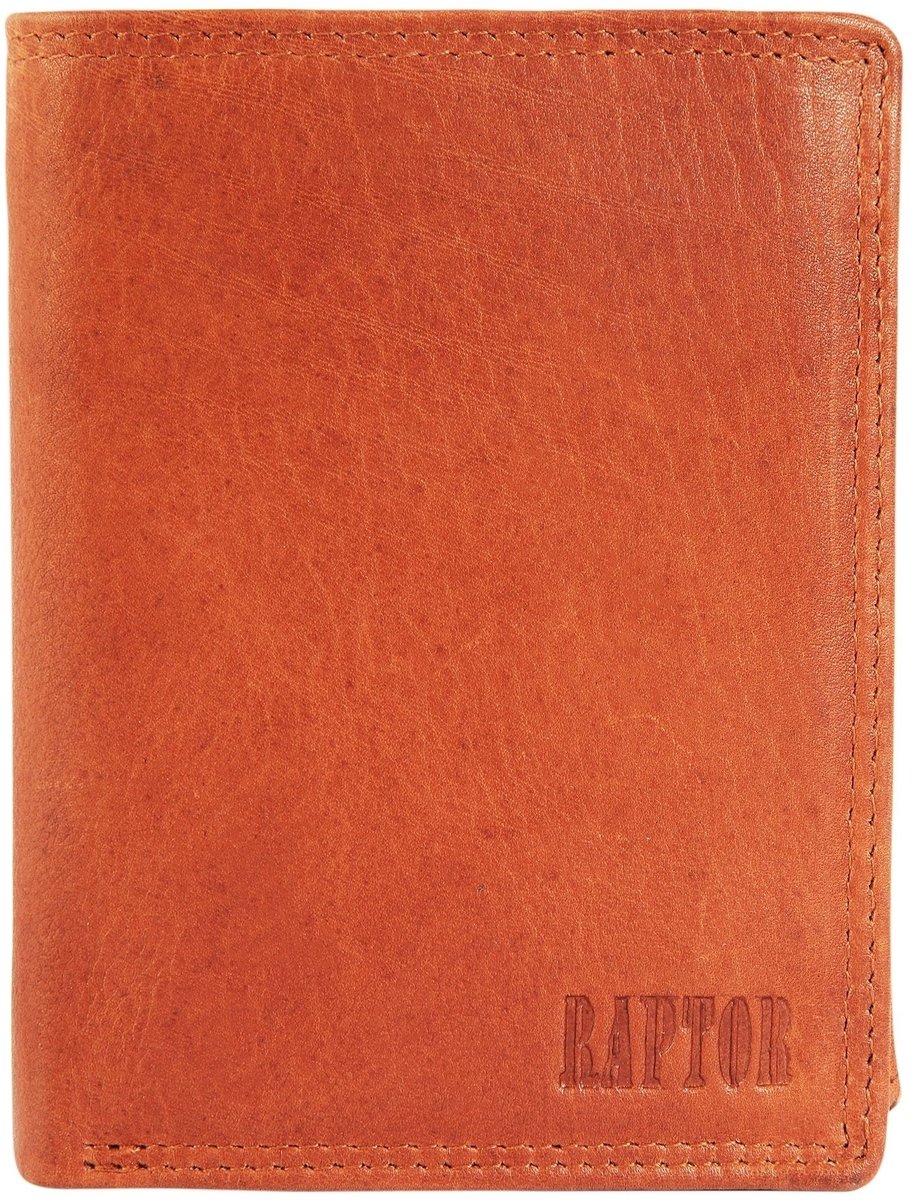 Raptor Herenportemonnee van hoogwaardig echt leer RA40004 Herenportemonnee van echt leer. 10 x 12 cm.
