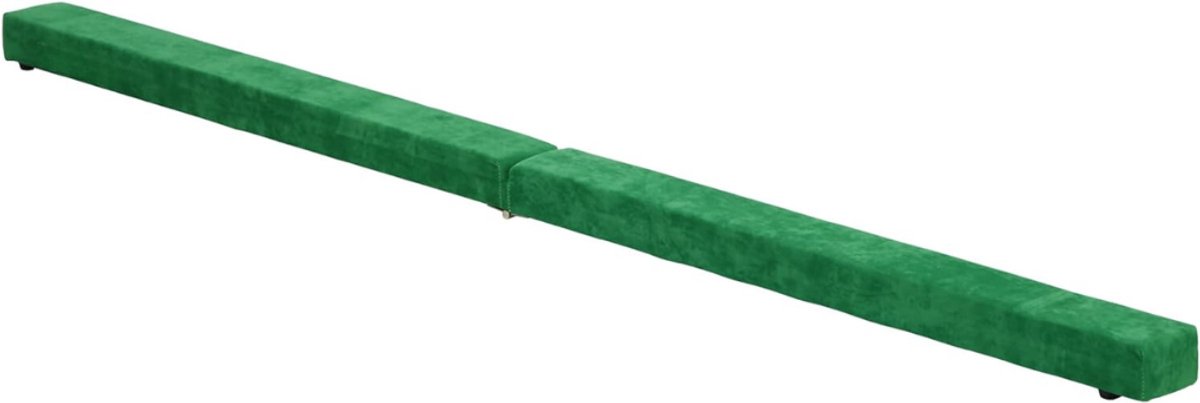 RONN® Turnbalk voor Thuis - Evenwichtsbalk Met Schuimstoflaag - Balanstrainer - Groen - 210cm x 10cm x 7cm