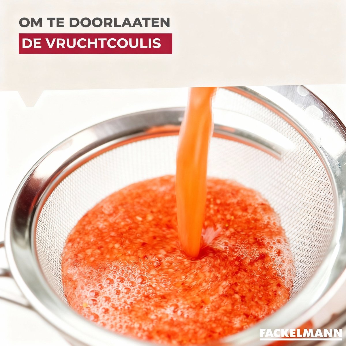 Chinees Vergiet 10,5 cm diameter van roestvrij staal Fackelmann