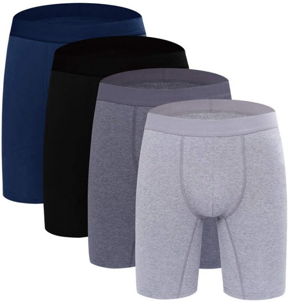 4-Pack Comfortabele Katoenen Boxershorts voor Heren - Ademend Ondergoed
