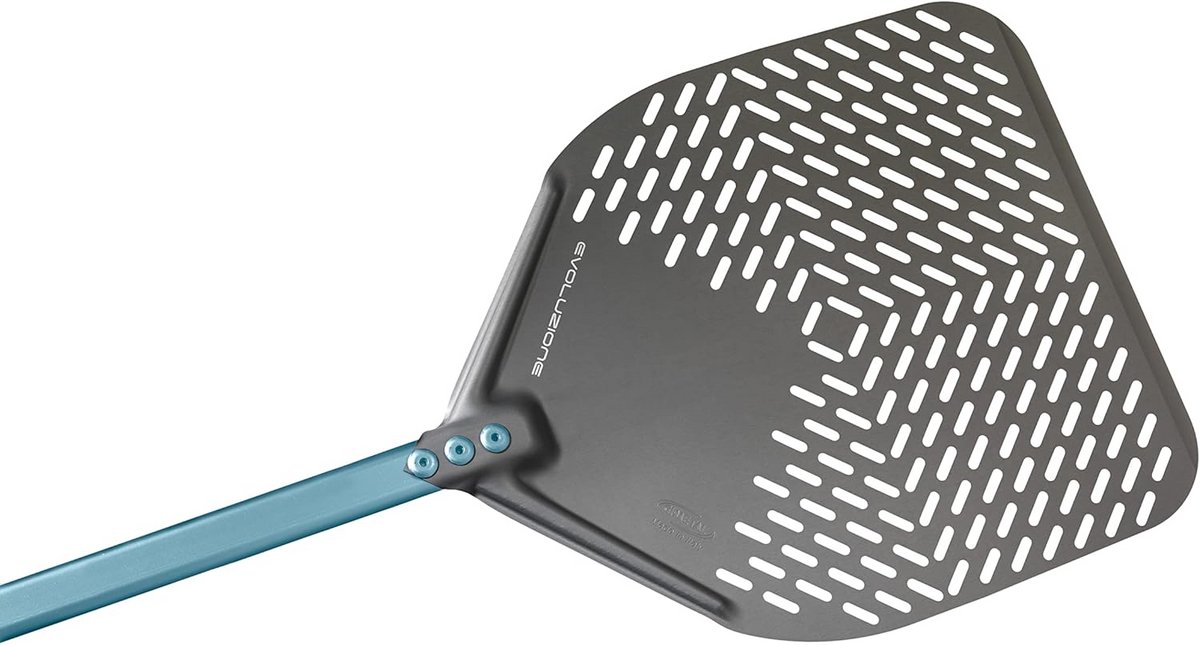 Professionele Pizzaschep 33x33 cm Vierkant - Geanodiseerd Aluminium - Hittebestendig