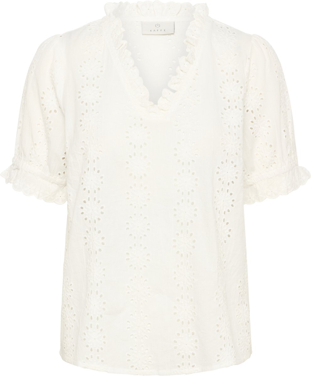 Kaffe KAdona Blouse Dames Blouse - Chalk