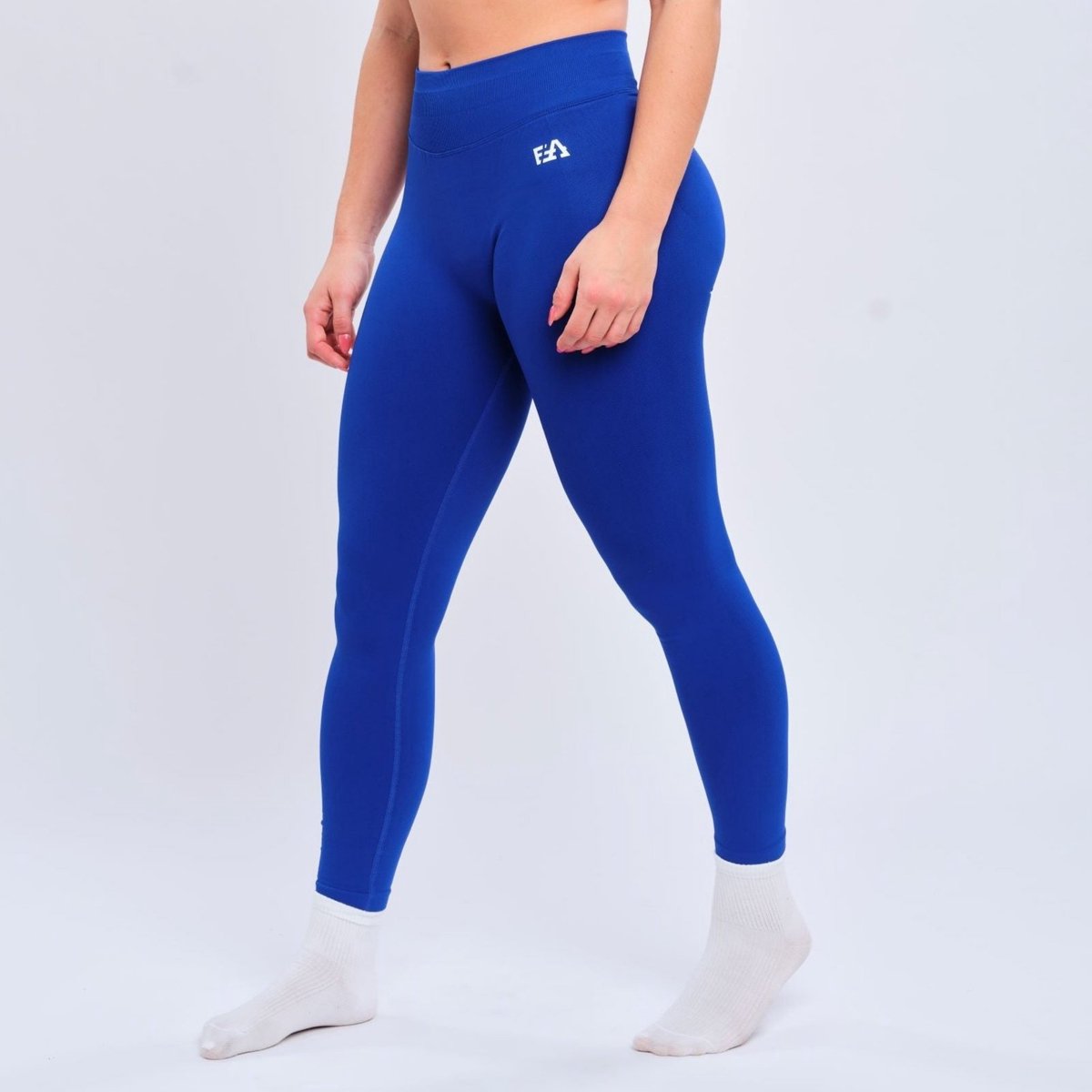Euphoria Sportlegging Dames - Sportkleding Dames - Sportbroek Dames - Yoga Broek Dames - Blauw - Maat S