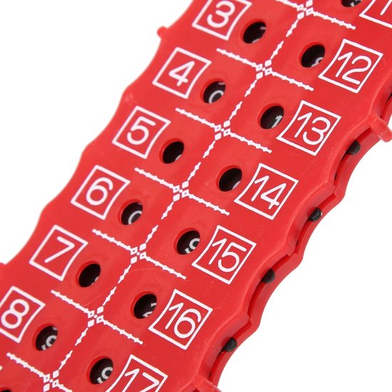 Actie4you® - 18 hole Teller - Golf score teller - Rood - Slagenteller - Handteller - Golftrainingsmateriaal - Golf Accessoires - Handige scoreteller - Golfscore teller - Golfscoreteller - Rood van Actie4you — afbeelding 2