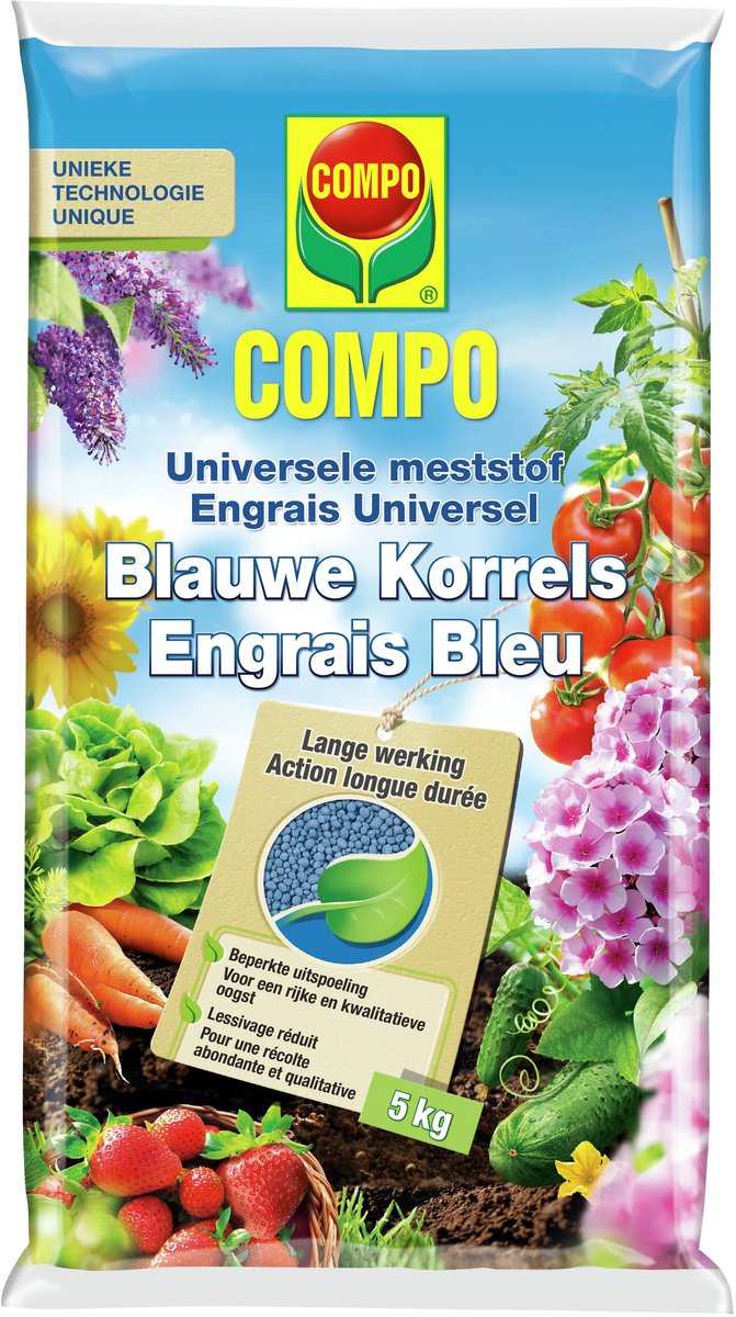 Compo BLAUWE KORRELS 5 KG