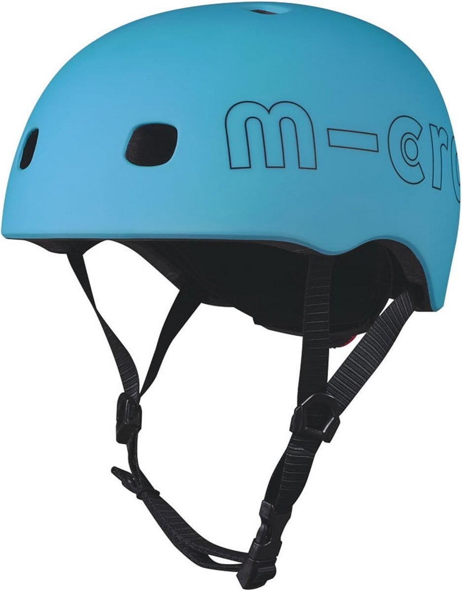 Kinderhelm voor Scooter en Fiets - Maat M (52-56 cm) in Oceaanblauw
