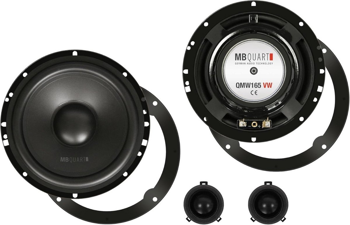 16,5 cm Component Autospeakers voor VW Golf MK4, Passat, Bora, Polo