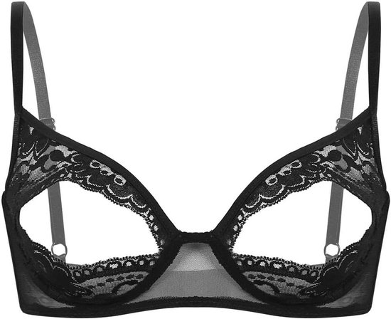 Bh Open Rug Sensuele Open Bh met Kant en Splits voor Dames Nachtkleding | bol