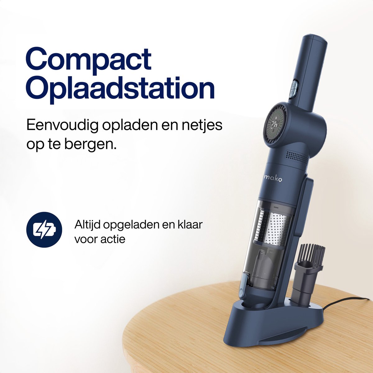 Kruimeldief NanoDetect Pro 135W Snoerloos Blauw - afbeelding 3