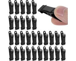30 stuks mini-metalen klemmen - krokodillenklemmemetalen - Zwarte Knijpers - stevige veerklemmen - fotoclips - Knijpers Metaal - voor draden, fotosnacks, papier, kerst-doe-het-zelf decoratie