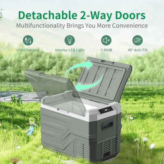Norvia Alpicool - Auto Koelkast - Camping - Draagbare Koelbox - Elektrisch 12V/24V/230 volt - 25L - Snelle Koeling - Energiezuinig van Norvia Alpicool — afbeelding 3