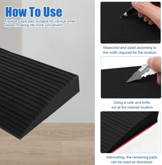 Bol Ramp Threshold ramp - 8 cm x 2 cm x 100 cm - door threshold - wheelchair ...