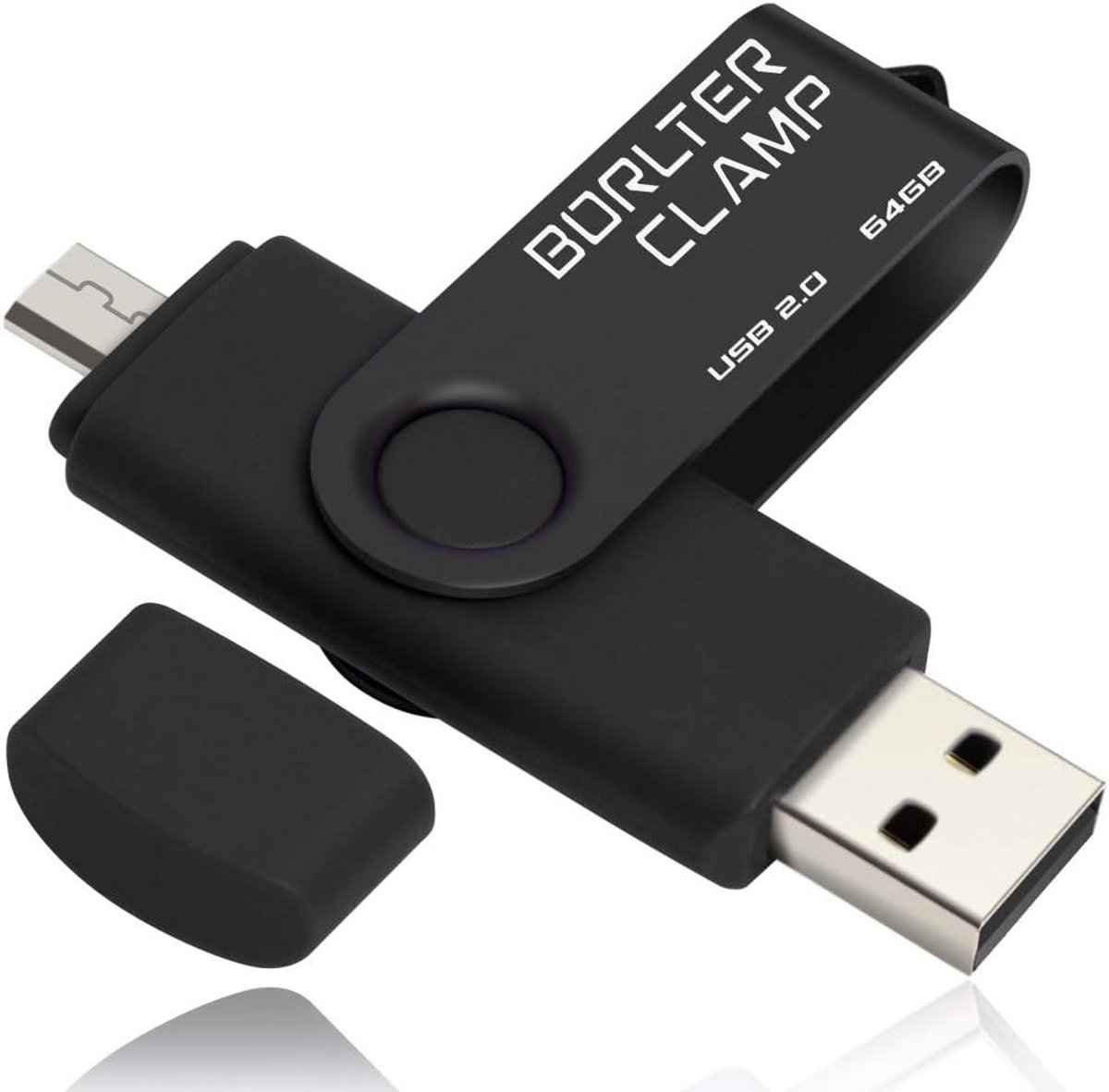 USB-C & Micro USB OTG Stick 64GB - Dual Flash Drive voor Android Telefoon, Tablet en PC