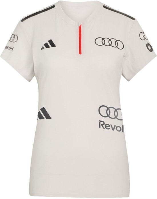 Adidas Performance Audi Revolut F1 Team Engineers & Marketing Polo Met Korte Mouwen - Dames - Wit van Merkloos — afbeelding 4