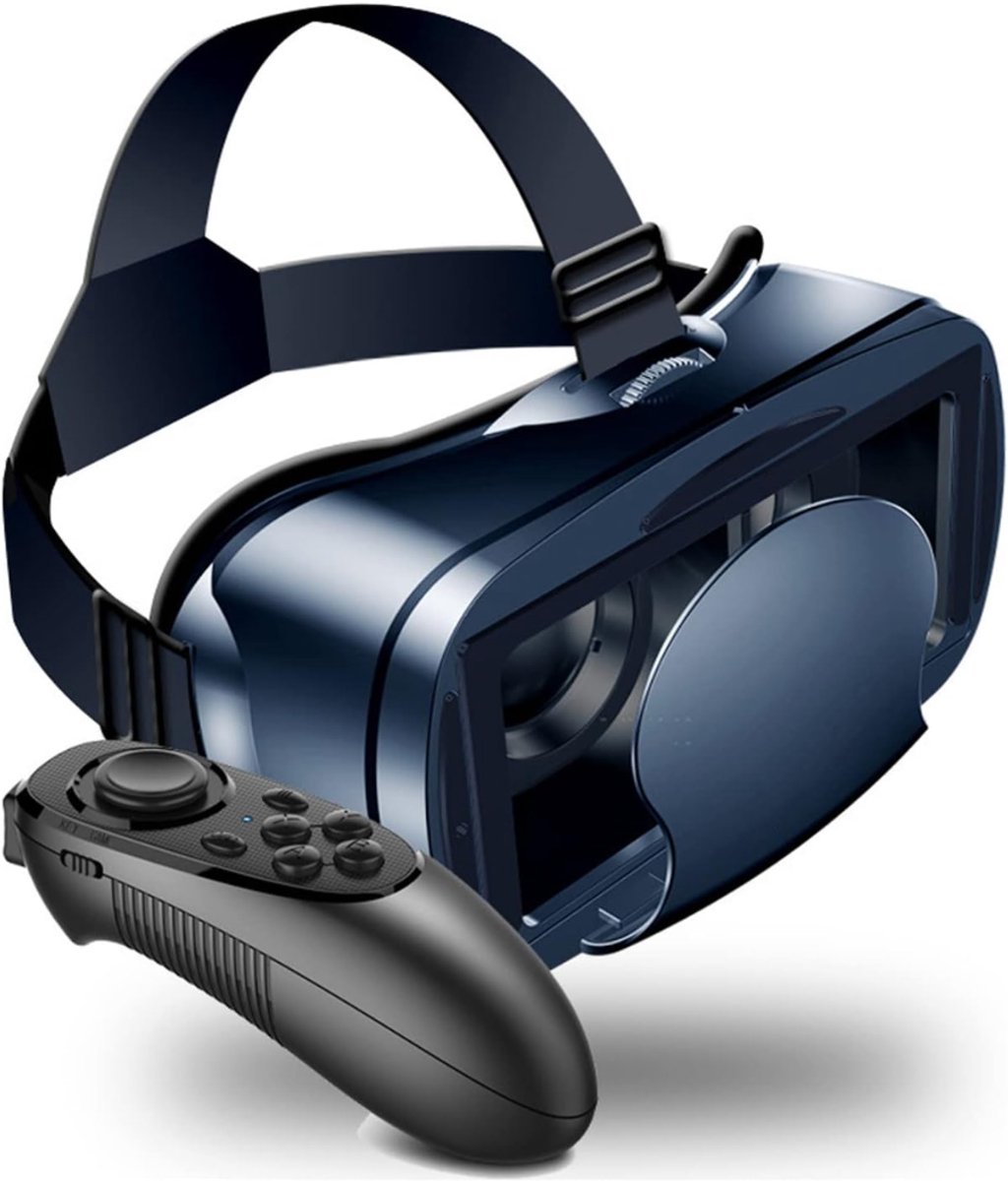 SVN® VR Bril met controllers - VR Bril - VR-brillen - Blauw - 26cm x 19cm x 12cm