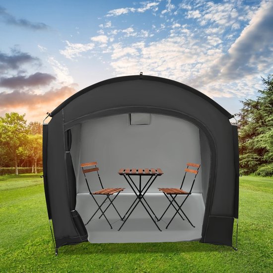 Cellista Fietsopslag Tent - Fietsenstalling Overkapping - Fiets Tent Waterdicht - Fietsberging Buiten - Fietsenstalling 3-4 Fietsen - 220×150×185 cm - Motor opslag tent van Merkloos — afbeelding 4