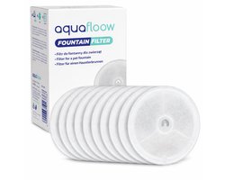 AquaFloow Drinkfontein Filters Compatibel met Petkit Eversweet – Vervangbare Filters voor Automatische Kattenfontein – 10 Stuks – 3 Filtratieniveaus