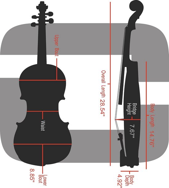Dubbele Vioolkoffer - Transportkoffer Muziek - Vervoer Instrumenten ...