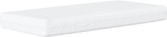 vidaXL - Bedframe - zonder - matras - "Zadar" - kunstleer - zwart - en - wit - 80x200 - cm