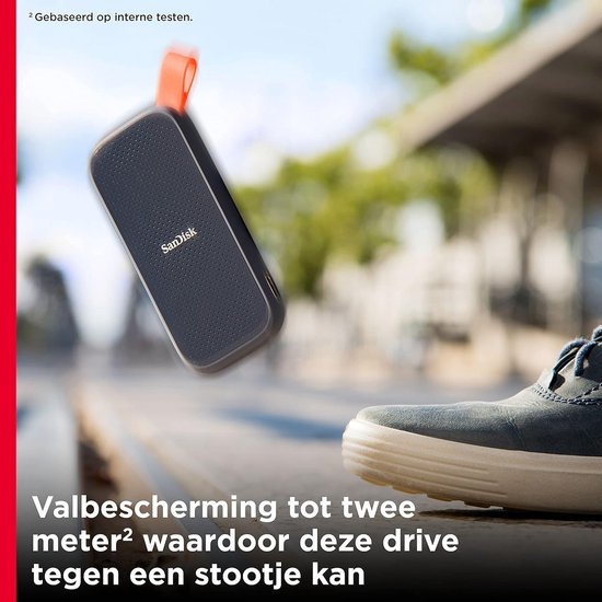 Externe SSD - Draagbare Opslag - Snelle Data Transfer - Valbescherming 2 Meter - 1 TB Capaciteit - Grijs — afbeelding 5