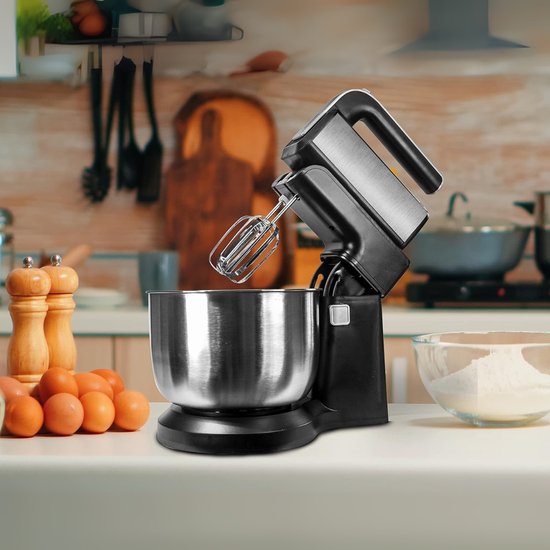 SVN® Mixer met mengkom - Mixer - Mixer met mengkom keukenmachine - ‎Zwart - ‎32cm x 23cm x 23 cm; 2,59 kg van Merkloos — afbeelding 5