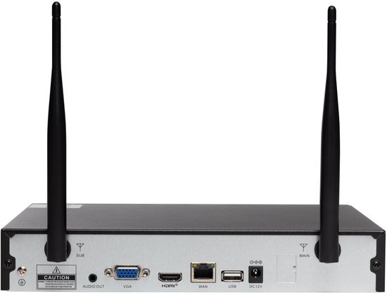 Teceye Losse WiFi NVR Recorder - 10 Kanaals - Inclusief 500GB Opslag - Voor Beveiligingscamera Set- Universeel - CCTV - Wifi Recorder camera van Merkloos — afbeelding 3