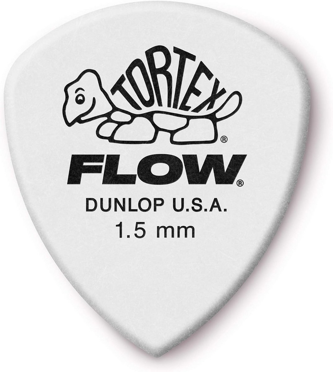 Plectrums Gitaar - Tortex Picks - Snel Spelen - Flow Geometrie - 1.5 Mm - Wit