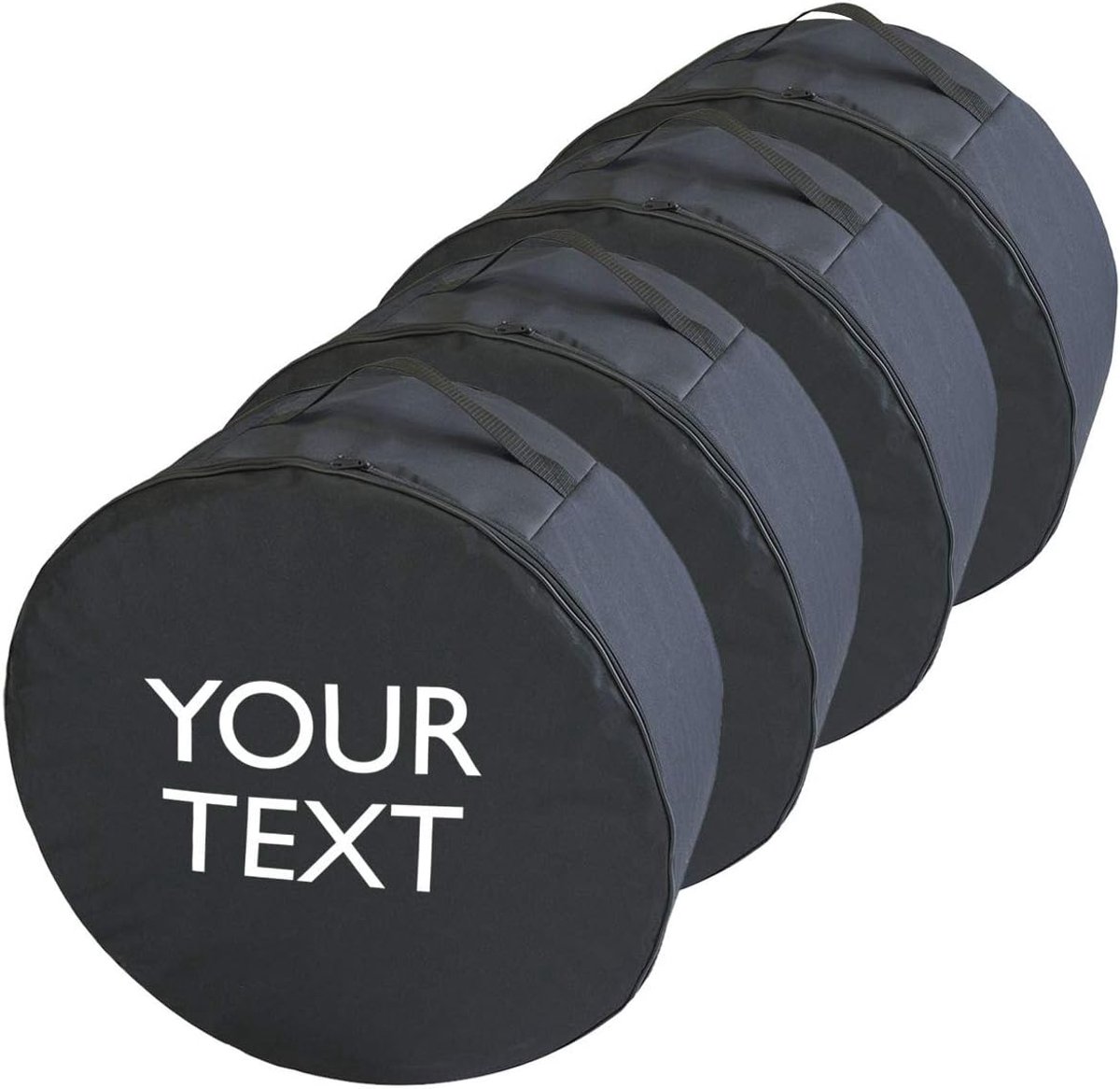 Gepersonaliseerde bandentas - Bandenhouder set - Opslag banden - Uw eigen tekst - 17-22 inch