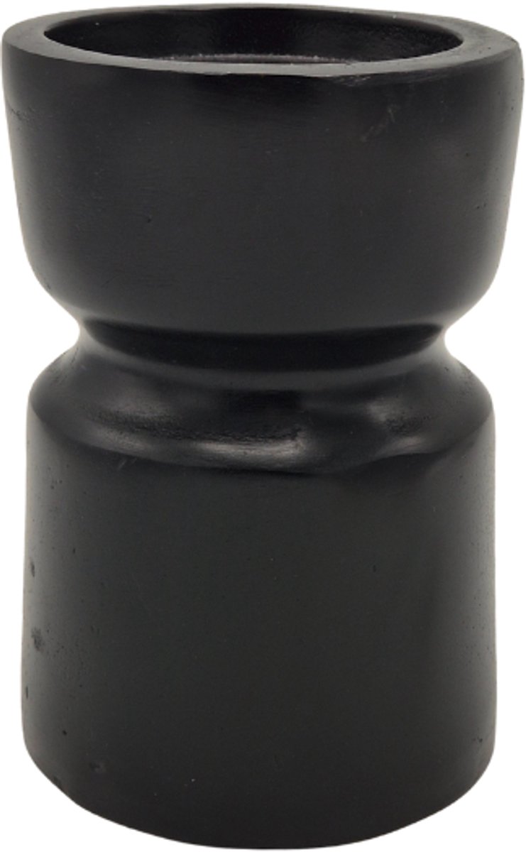 Urnenspecialist® - Urn - Kandelaar - Kandelaar urn - Gedenk Urn - Zwart - Black - Mini Urn - As Urn - Crematie Urn - 15cm - 650ml - Aluminium Urn