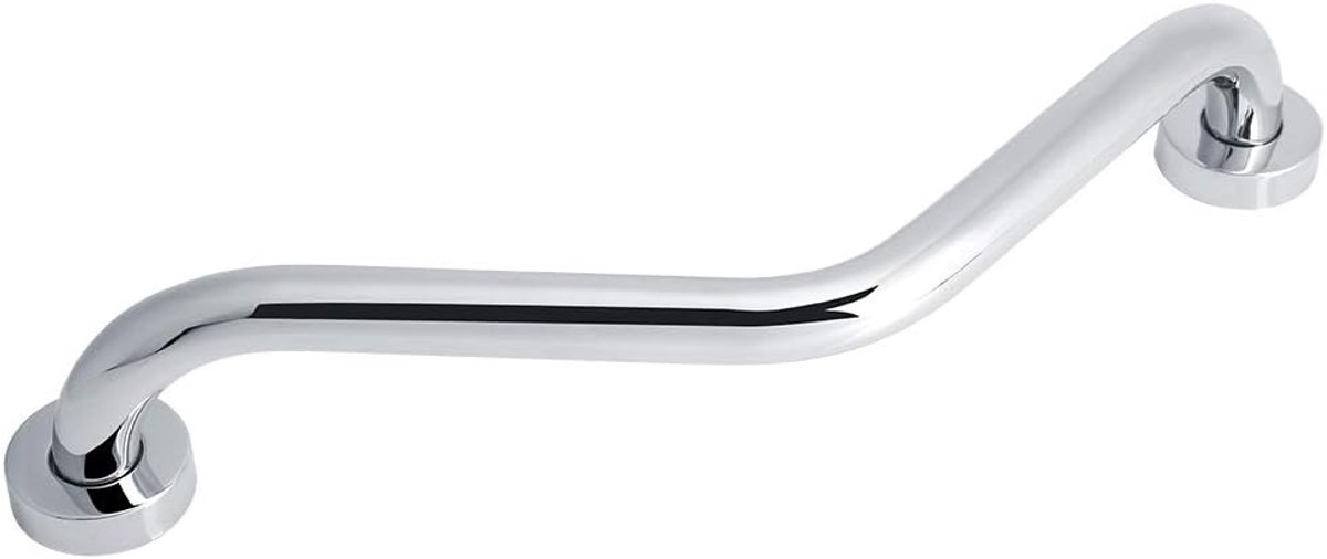 Veiligheidsgreep Badkamer - Handgreep Douche - Veiligheid Thuis - Antislip Ontwerp - 44.5 cm Lengte - Zilverkleurig