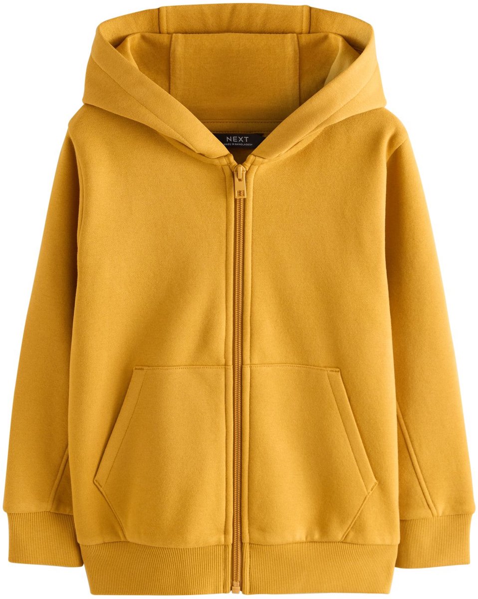 Next - Jongens - Hoodie met doorlopende rits - Geel