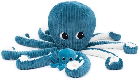 Zachte Octopus Knuffel - Pluche Dier Baby - Babyspeelgoed Geboorte - Inclusief Baby Octopus - 65 cm Hoogte - Roze — afbeelding 4