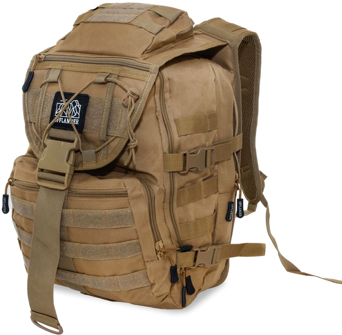 Offlander survival hiker - Rugzak - 25L - Khaki - Waterdicht