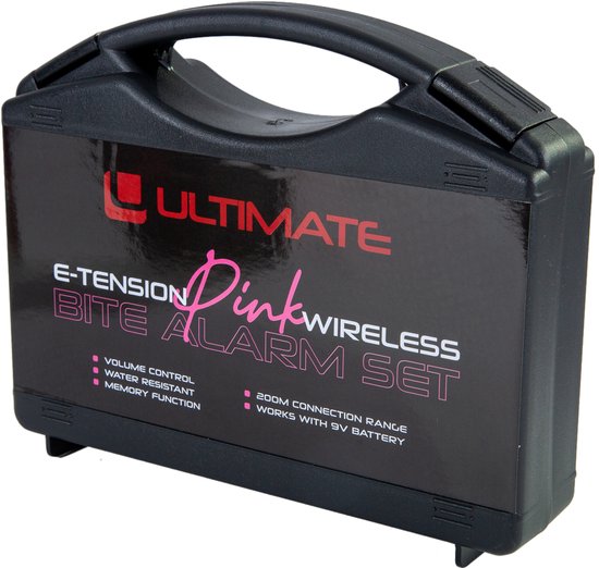 Ultimate E-Tension Pink Bite Alarm Set 3+1 - Beetmelder van Ultimate — afbeelding 5