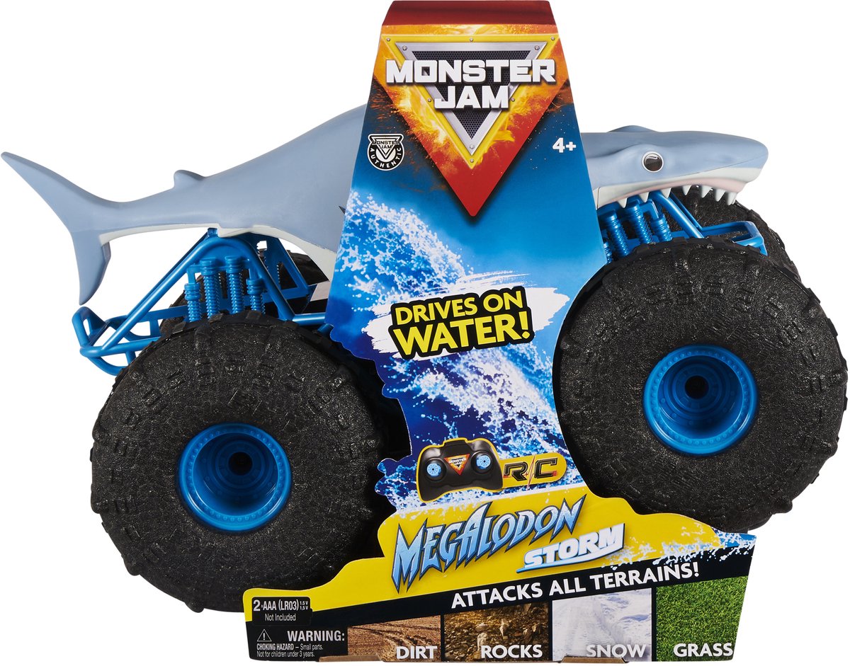 Monster Jam RC - Megalodon Storm - Afstandsbestuurbare Auto - Schaal 1:15 - 2,4 GHz — afbeelding 10