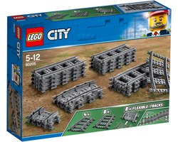 LEGO City Rechte en Gebogen Rails - 60205