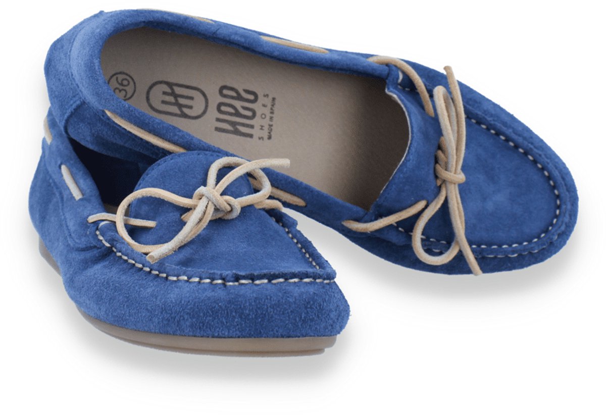 Hee! Dames Bootschoen | Blauw | Maat: 37