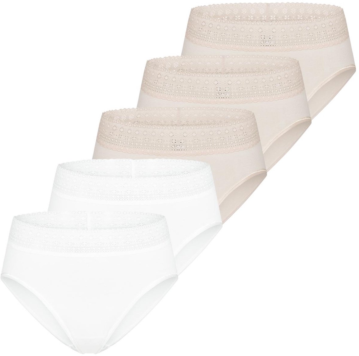 Mey Dames taille pants 5 pack Modal Lace