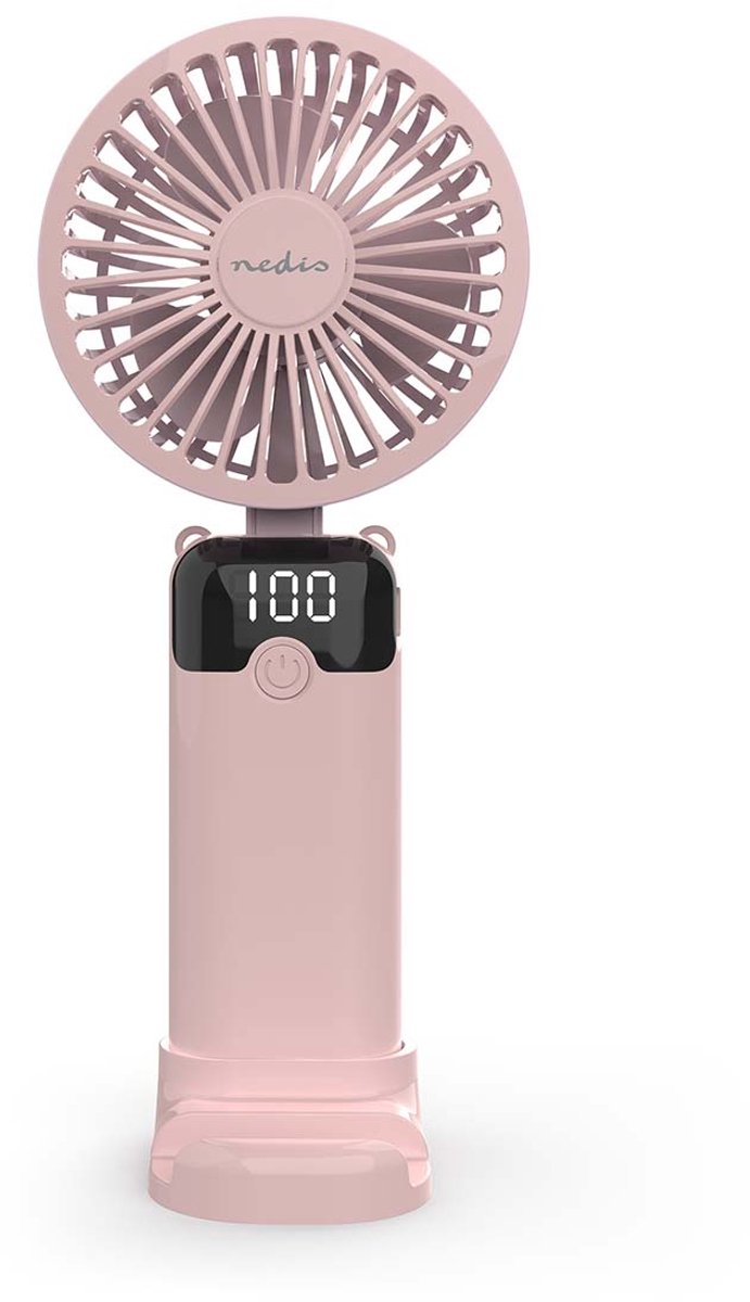 Nedis Hand Ventilator - 90 mm - 6-Snelheden - Roze
