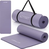 Actiget® Yogamat - Extra Dik - Inclusief Draagriem - 183 x 61 x 1,5 CM - Paars